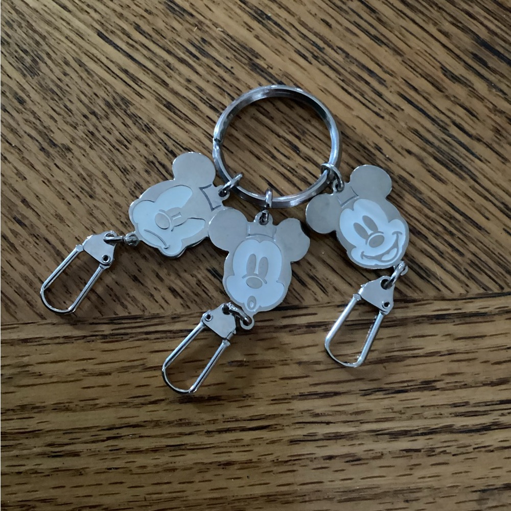 Disney Mickey Mouse 3 Charm Keychain